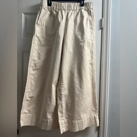 JCrew High Rise Pull On Wide Leg Pants Size Large - Picture 2 of 12